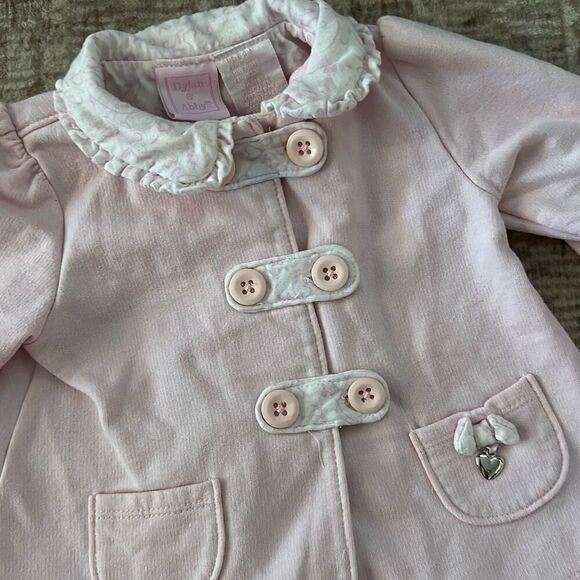 Dylan & Abby Size 6-9M light pink baby girl coat - Picture 3 of 5